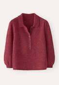 Collared sweater, Maroon pink, webstill
