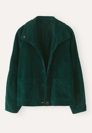 Cord jacket, Deep pine, webstill