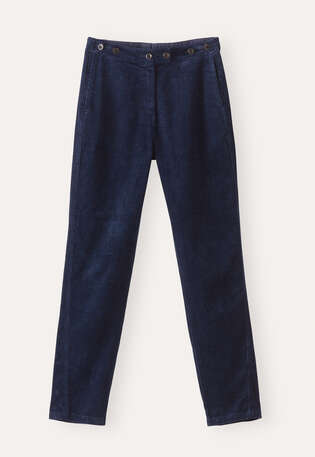 Tapered-leg trousers, Blue ink, webstill