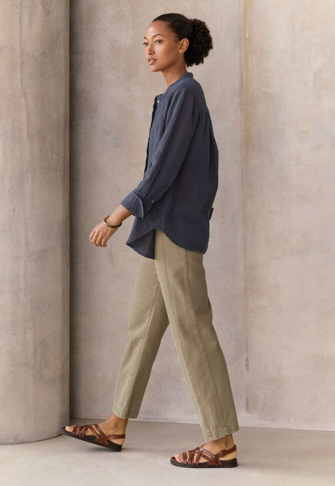 Slim cropped jeans, Dark olive, completeTheLook