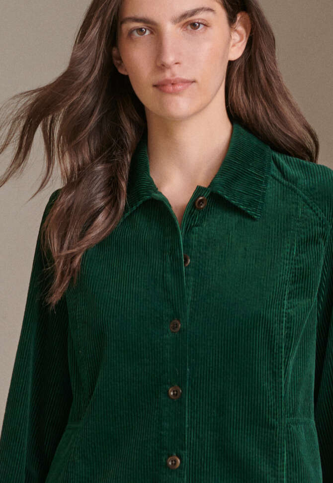 Button-through dress, Dark bottle, completeTheLook