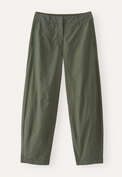 Darted-hem trousers, Dark khaki, webstill