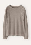 Panelled jersey top, Mink grey, webstill