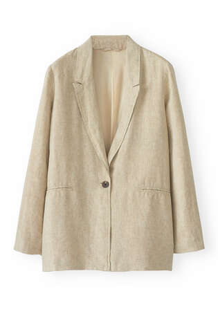 Relaxed blazer, Natural, webstill