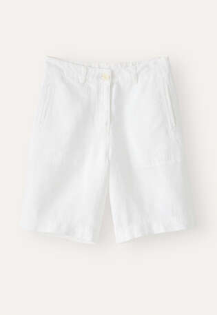 Relaxed shorts, White, webstill