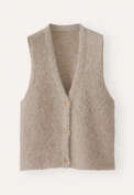 Boucl&eacute; waistcoat, Soft fawn, webstill