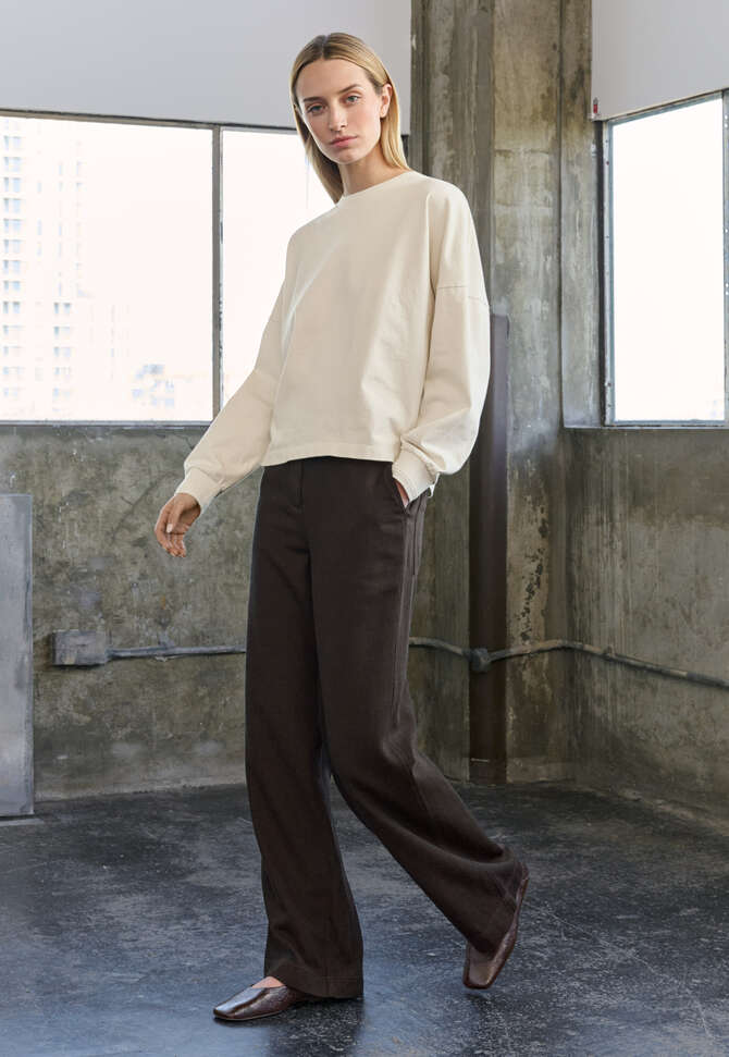 Jersey sweatshirt, Parchment, completeTheLook