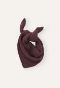 Triangle tuck-stitch scarf, Dark plum, webstill