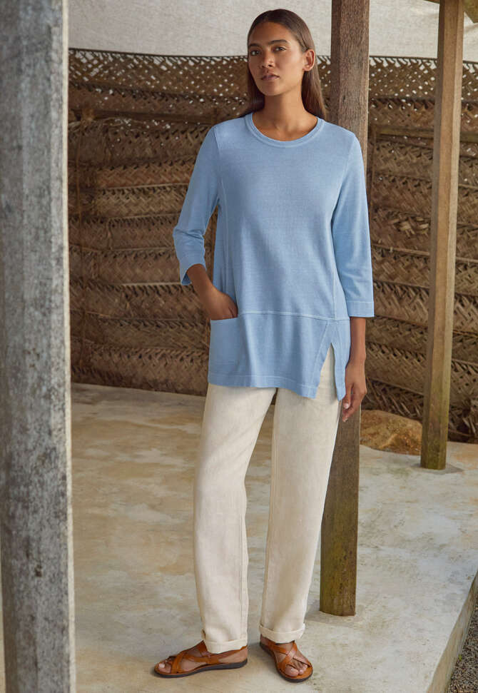 Jersey tunic, Sky, completeTheLook