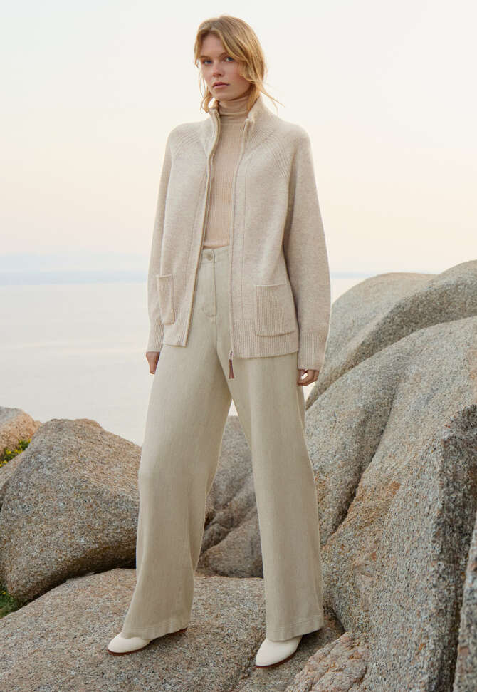 Ribbed sweater, Soft fawn, completeTheLook