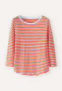 Striped jersey top, Red white, webstill