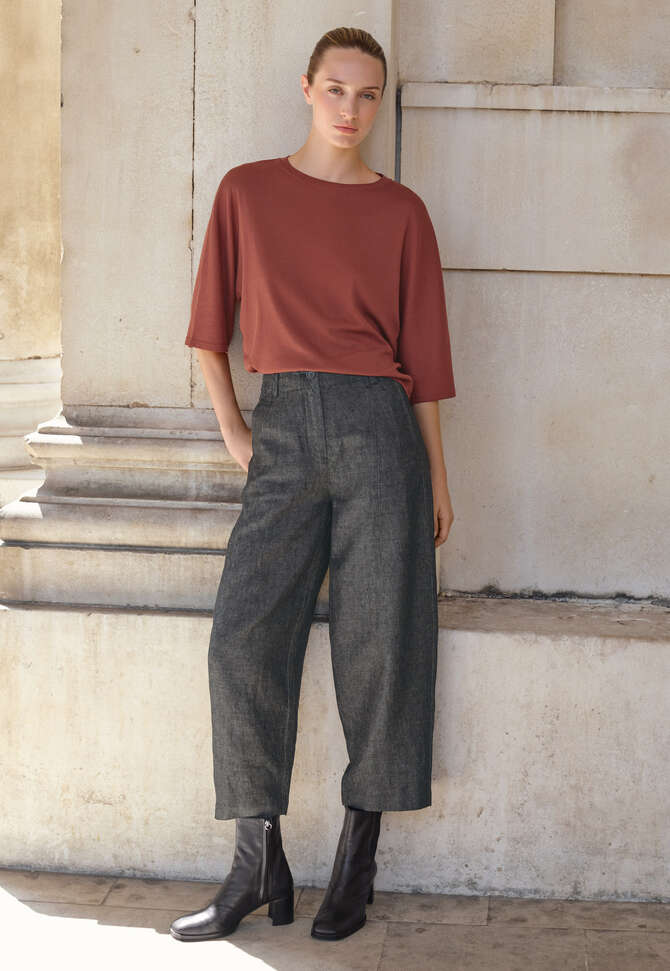 Dolman sleeve top, Dark copper, completeTheLook