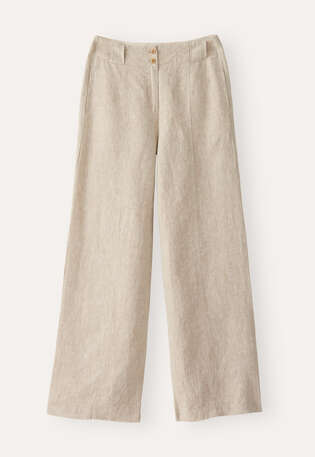 Front-seam trousers, Natural, webstill