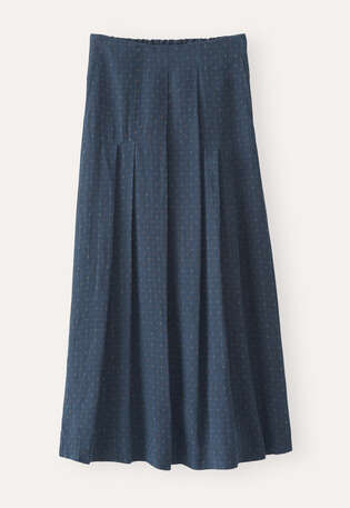 Pleated skirt, Dark petrol, webstill