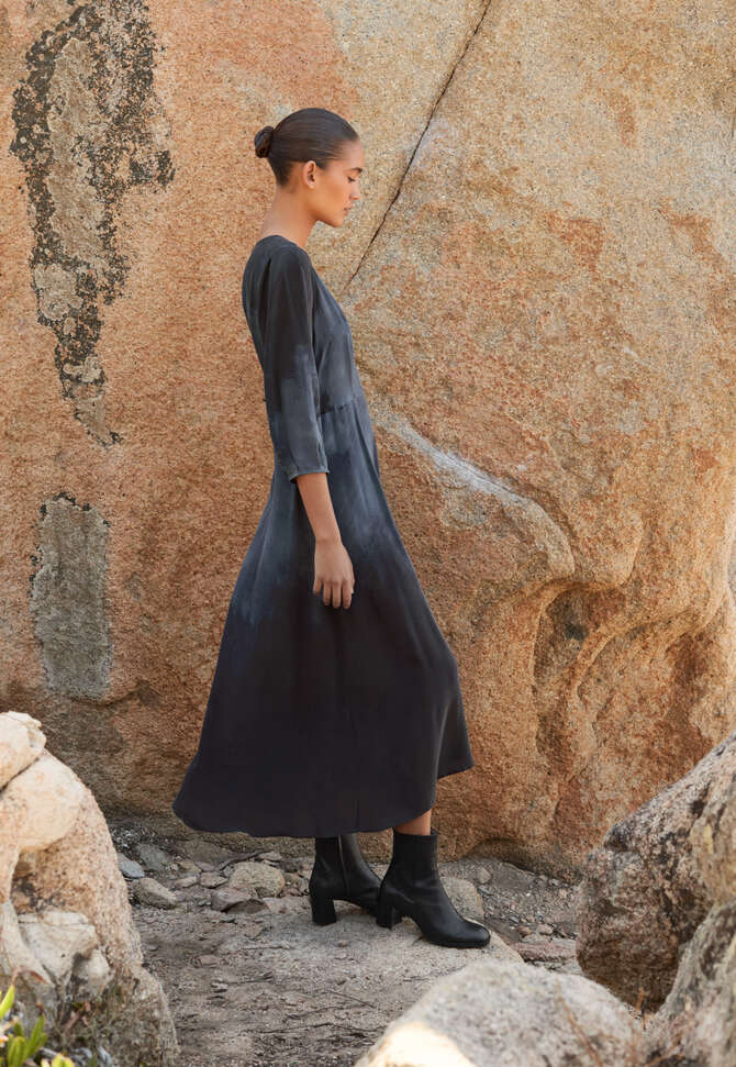 Long printed dress, Midnight, completeTheLook