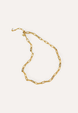 Gold-link necklace, Gold, webstill