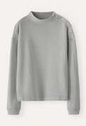Button-shoulder top, Steel grey, webstill