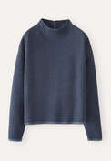 Inlay-stitch sweater, Dark blue, webstill