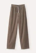 Elasticated trousers, Taupe brown, webstill