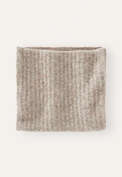 Boucl&eacute; snood, Shell grey, webstill