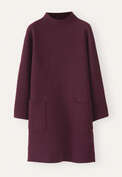 Patch-pocket dress, Aubergine, webstill