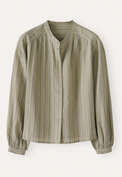 Striped shirt, Olive taupe, webstill