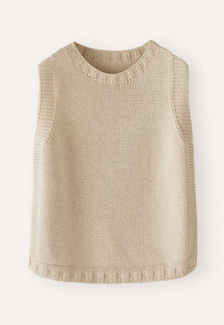 Sleeveless sweater, Natural, webstill