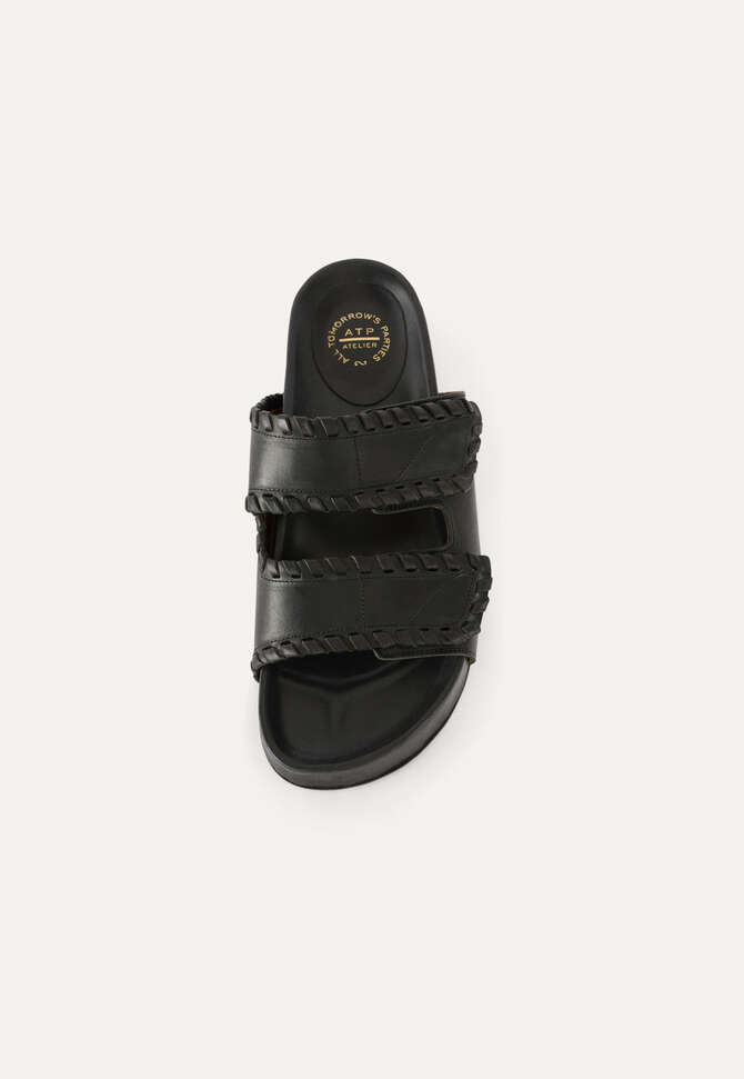 Velcro-strap sandals, Black, completeTheLook