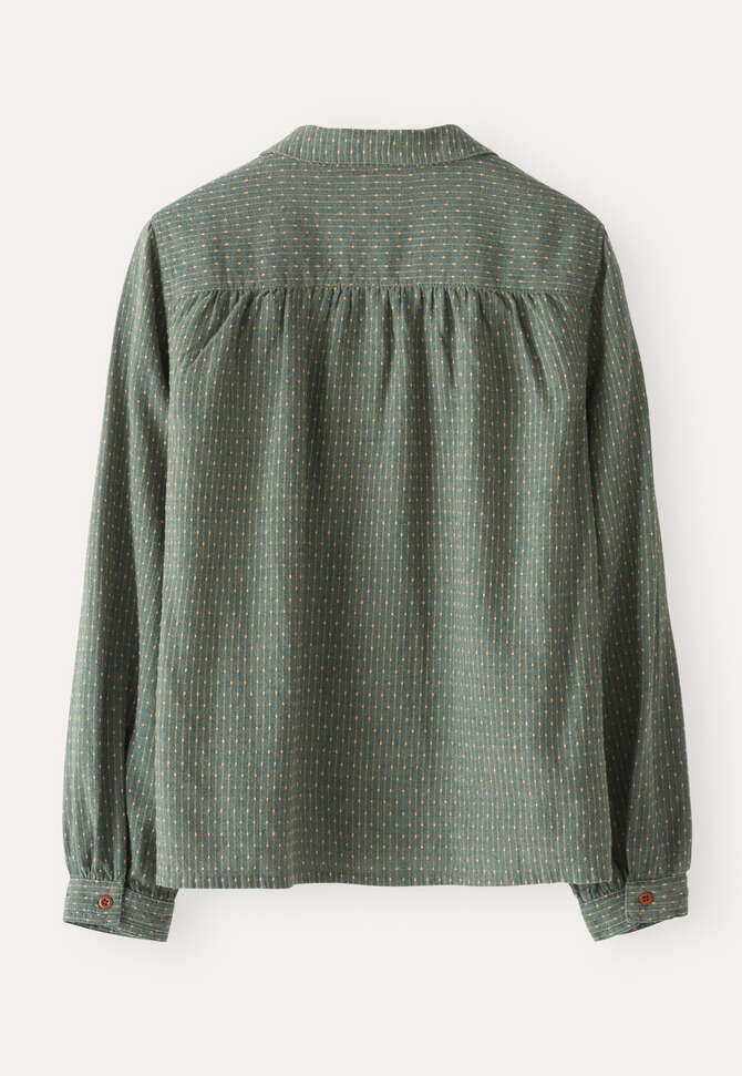 Dash-weave shirt, Bay green, completeTheLook
