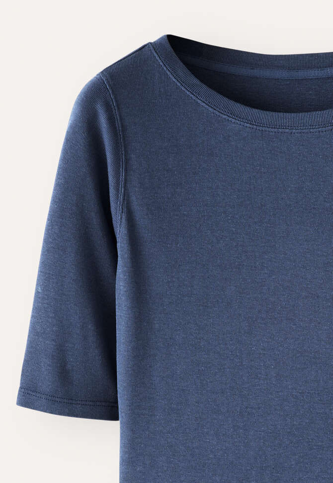 Ribbed jersey top, Washed ink, completeTheLook