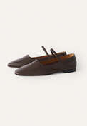 Mary Jane pumps, Dark brown, webstill
