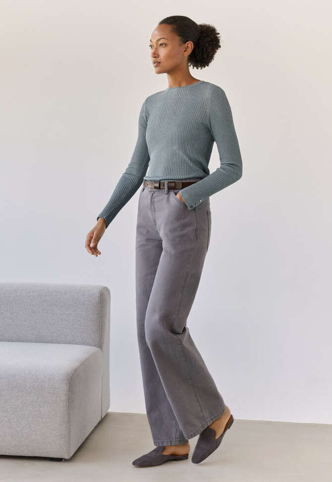 Straight leg jeans, Dark grey, completeTheLook