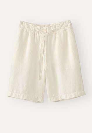 Tie-waist shorts, Ecru, webstill