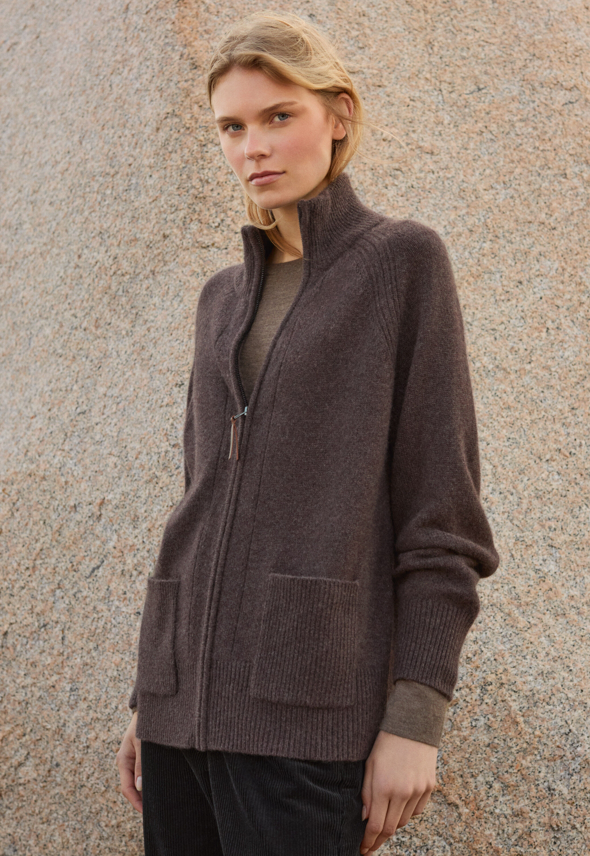 Button-through sweater