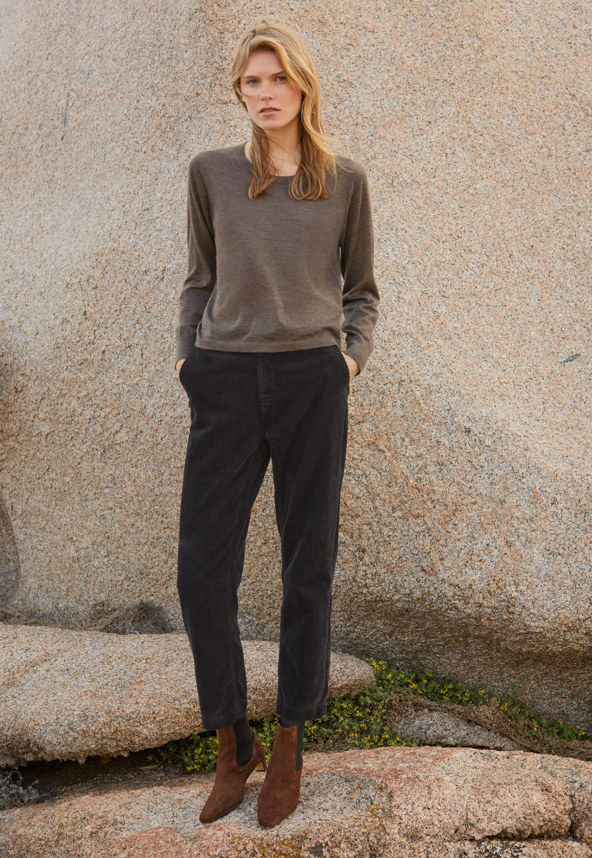 Funnel-neck sweater