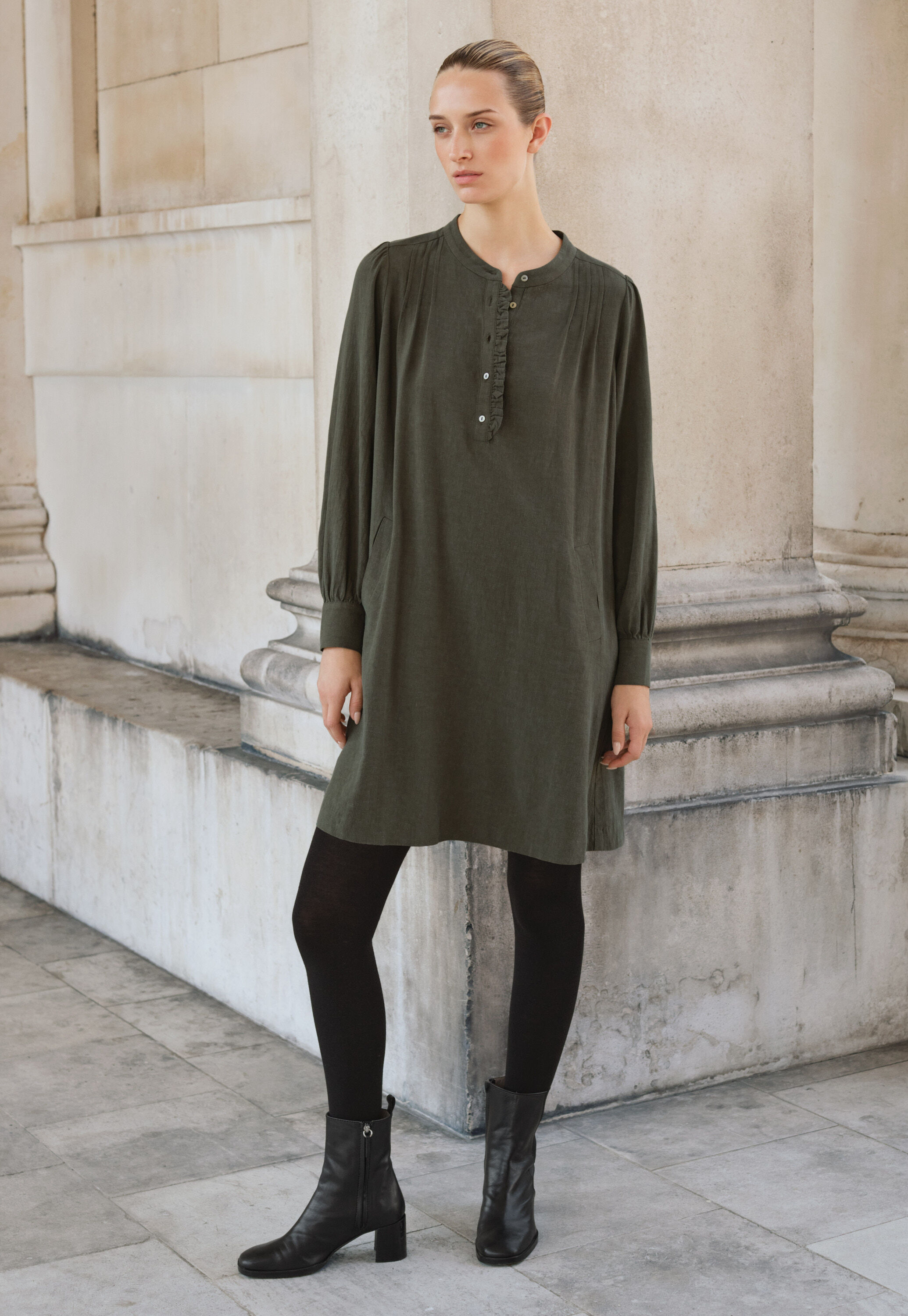 Zip-front cardigan