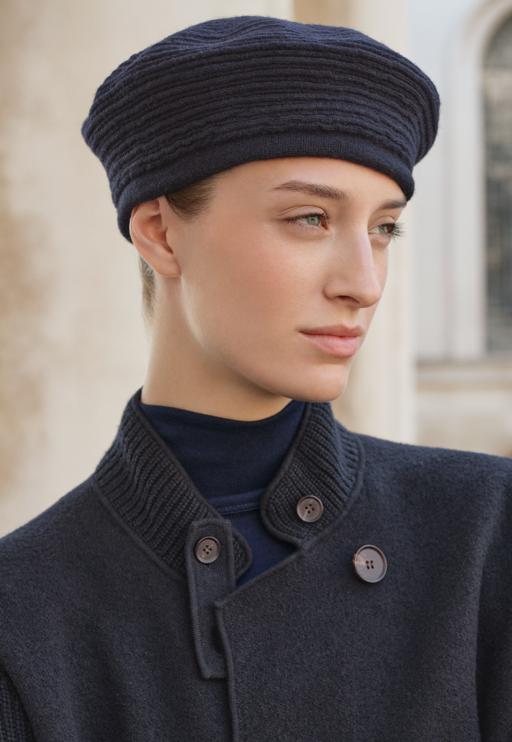 Zip-front cardigan