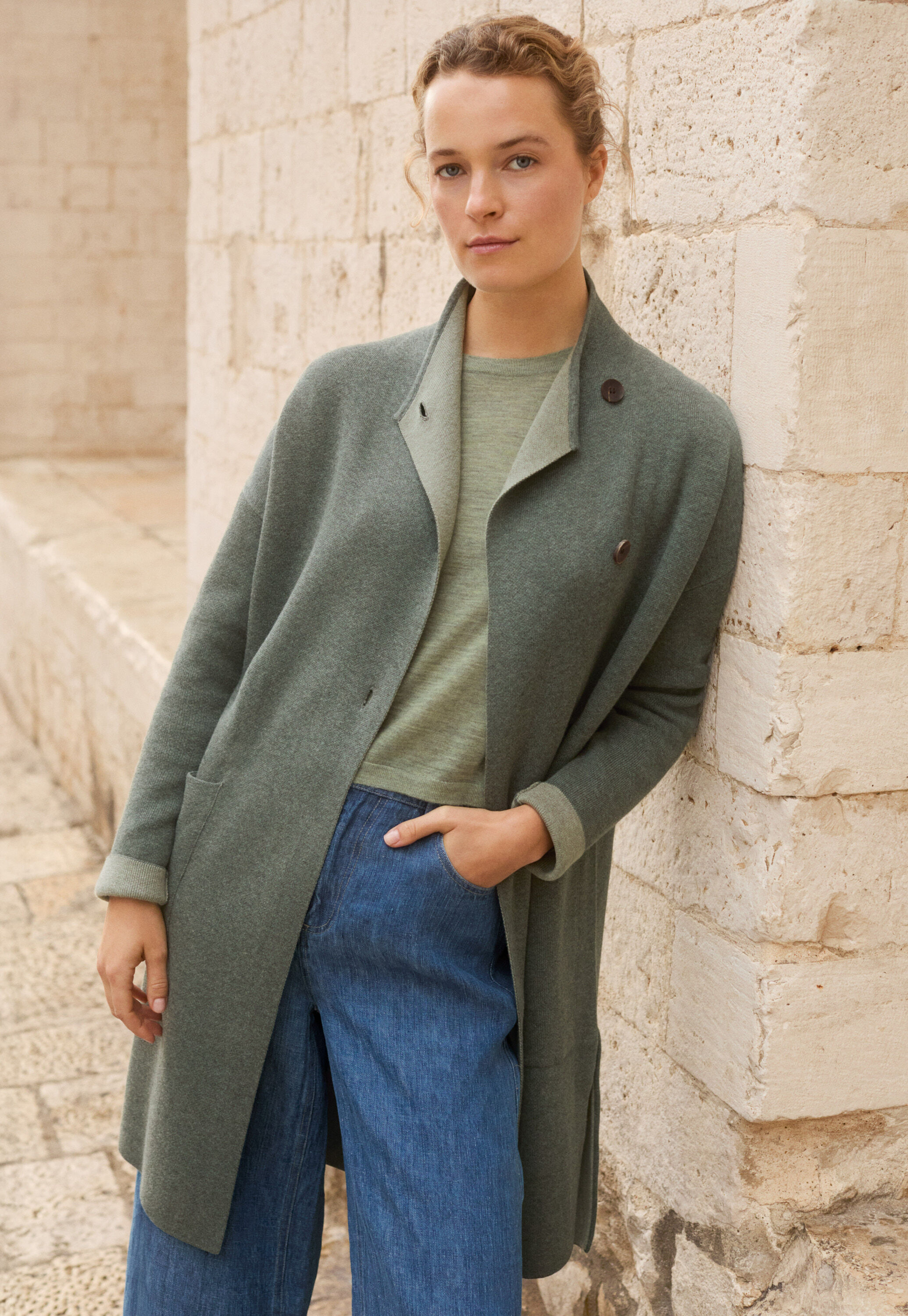 Edge-to-edge cardigan