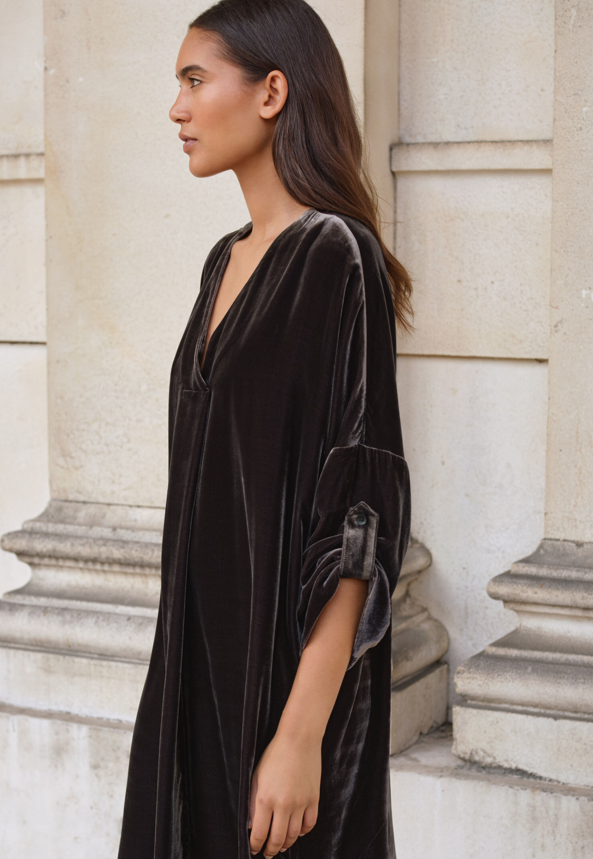 Zip-front cardigan