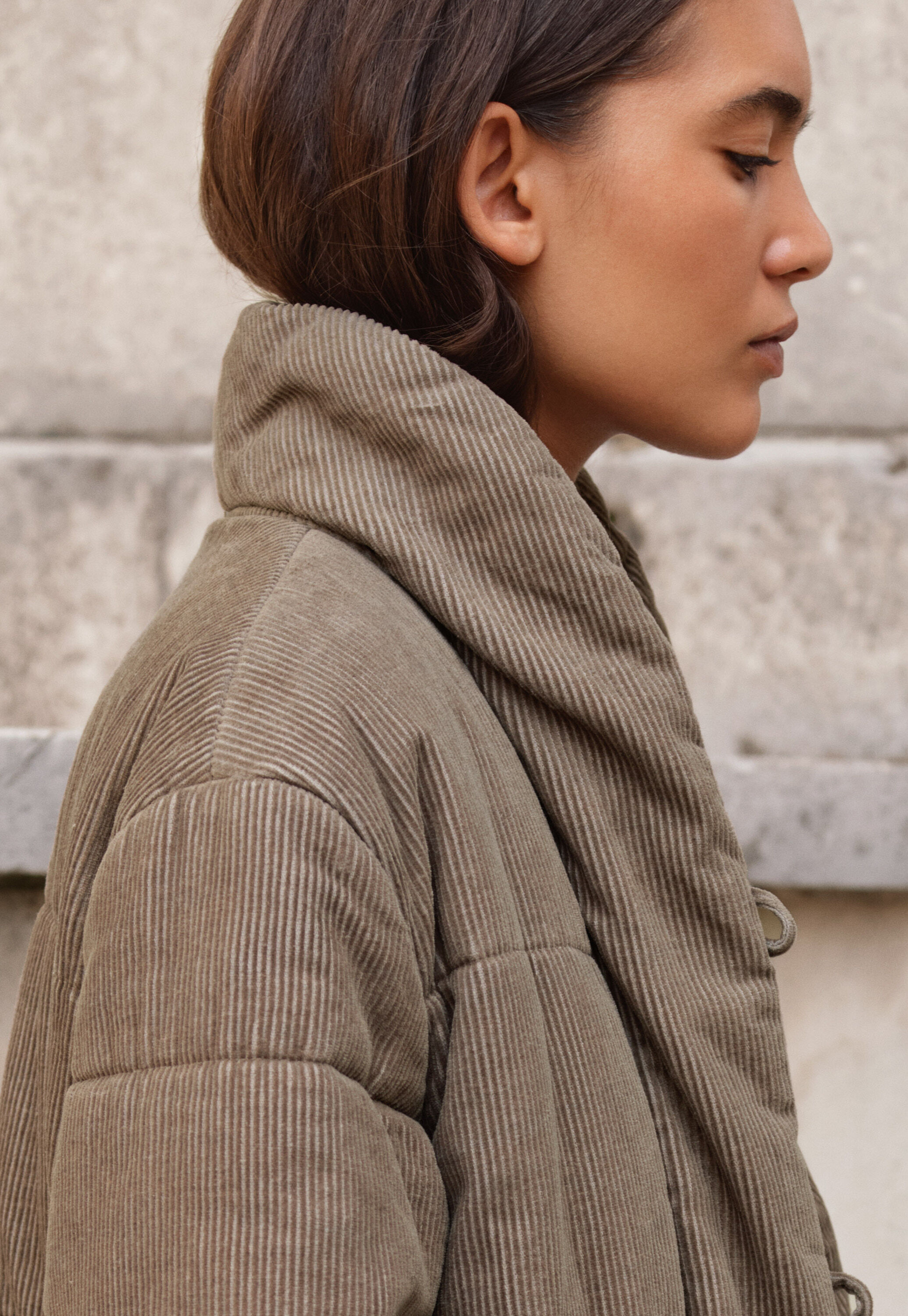 Zip-front cardigan