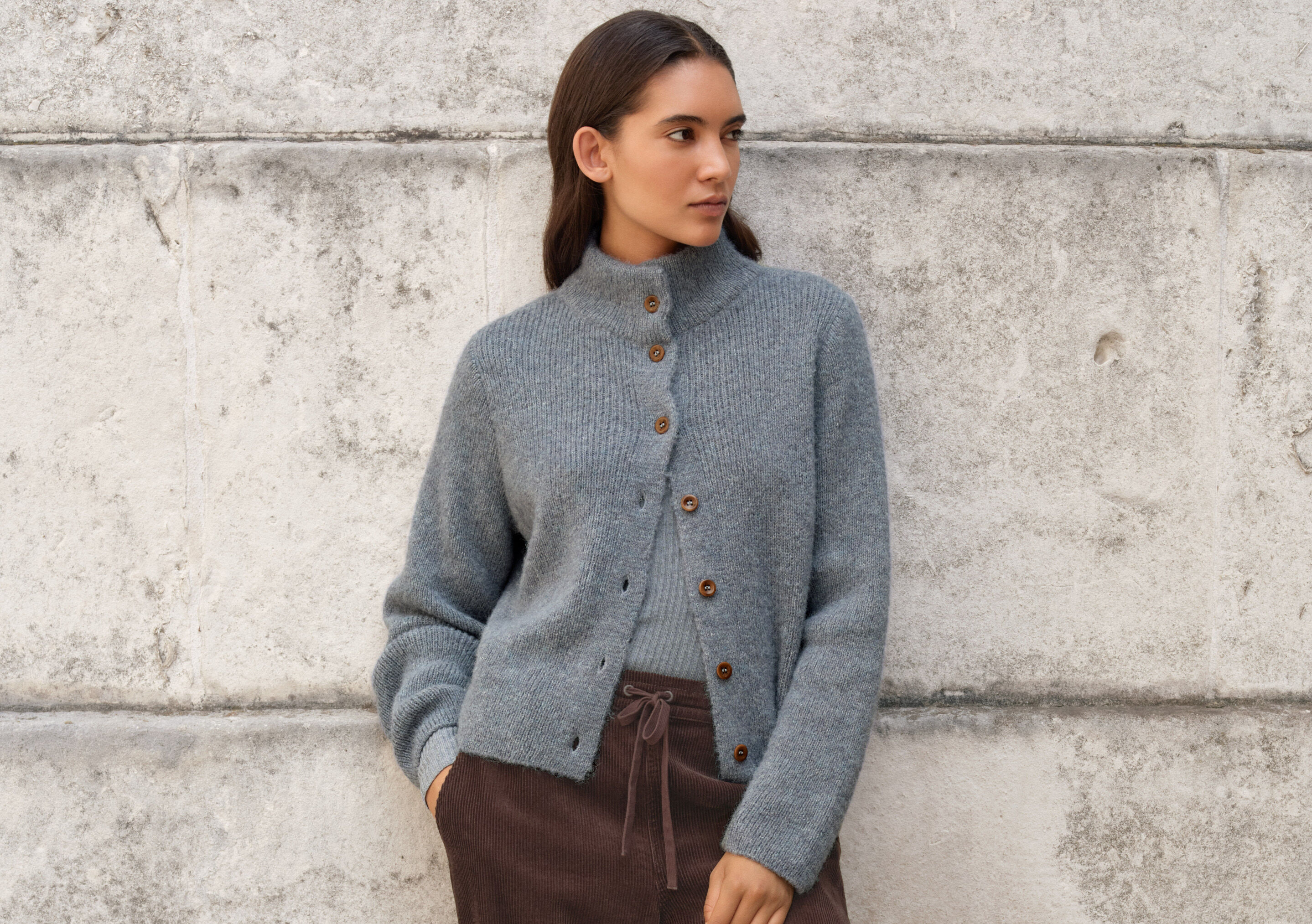 Button-through sweater