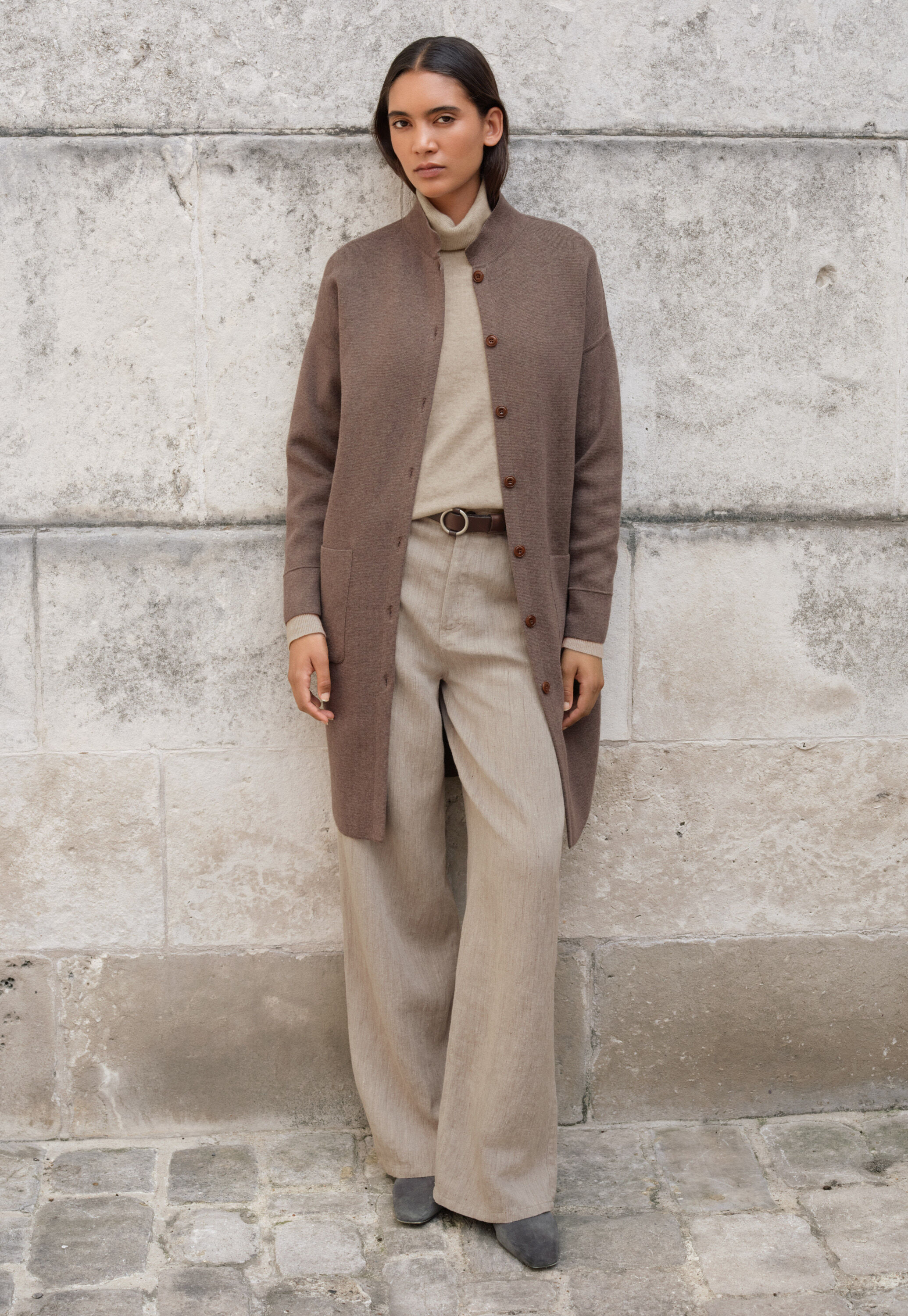 Button-through sweater