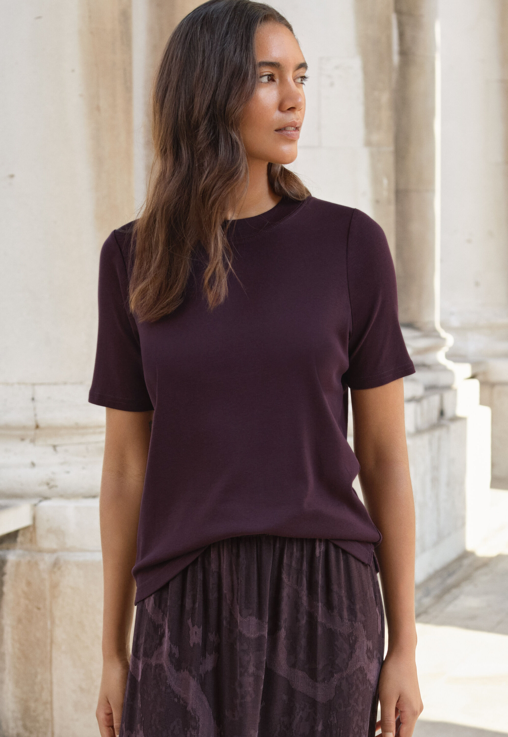 Silk & cotton T-shirt