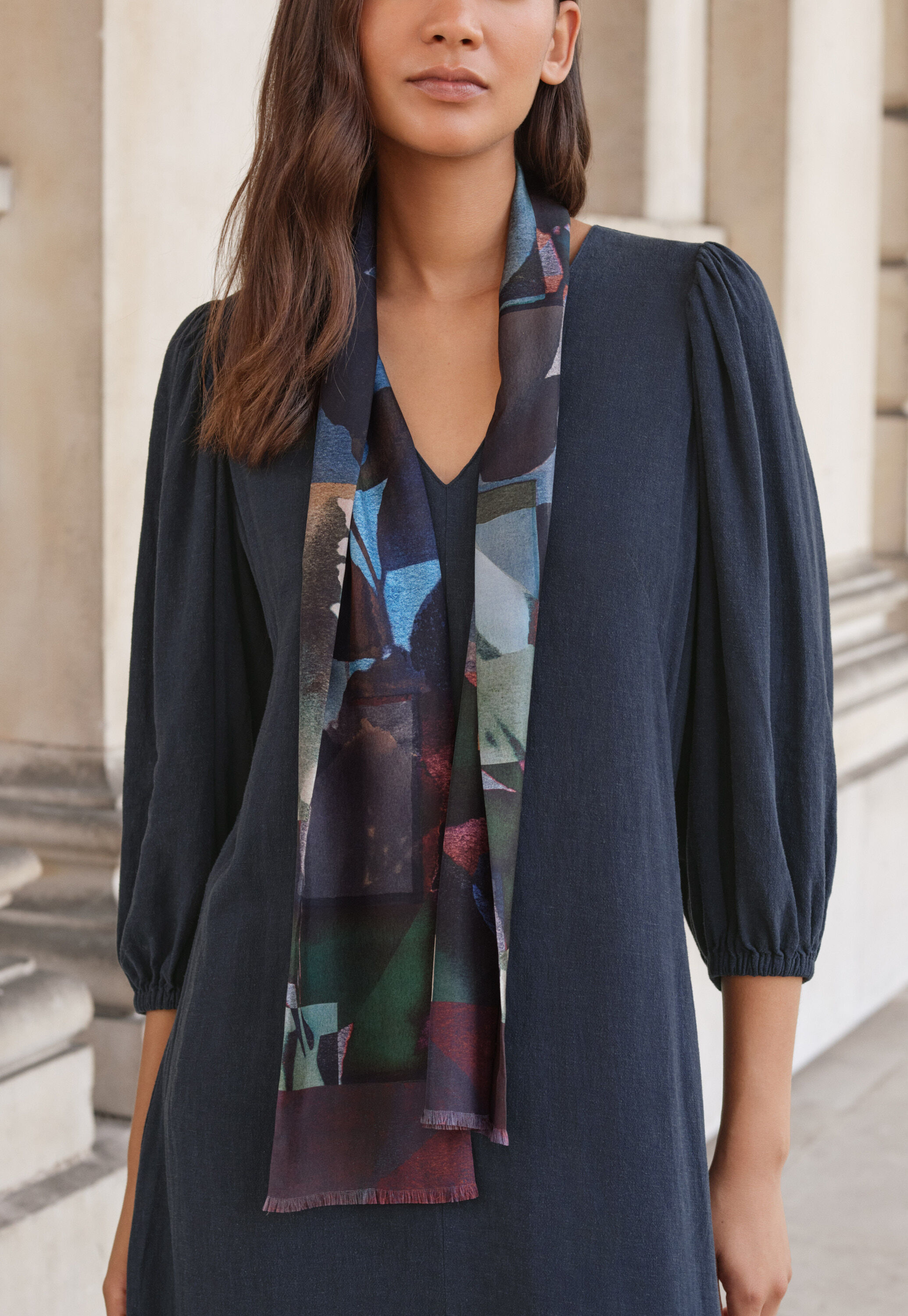 Zip-front cardigan