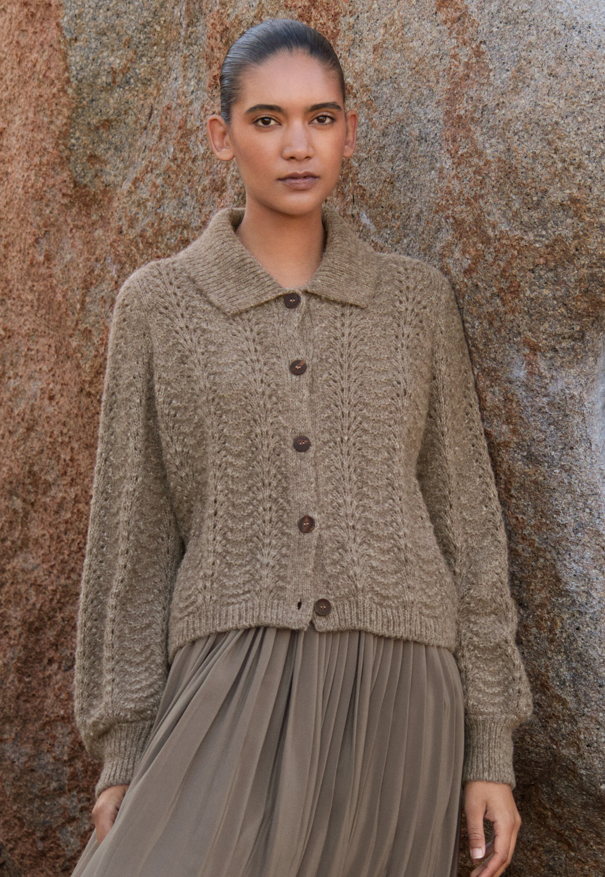 Button-through sweater