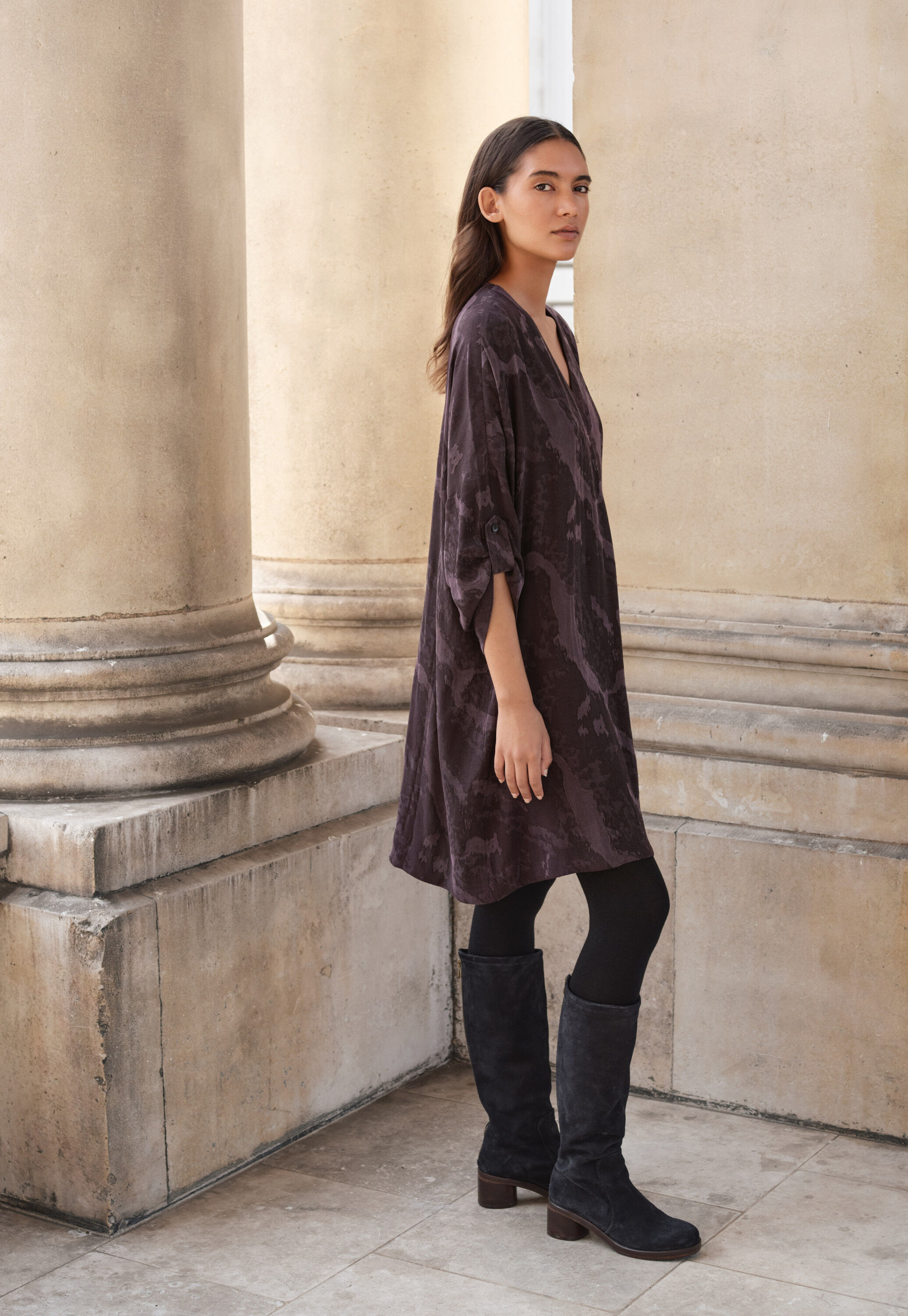 Zip-front cardigan