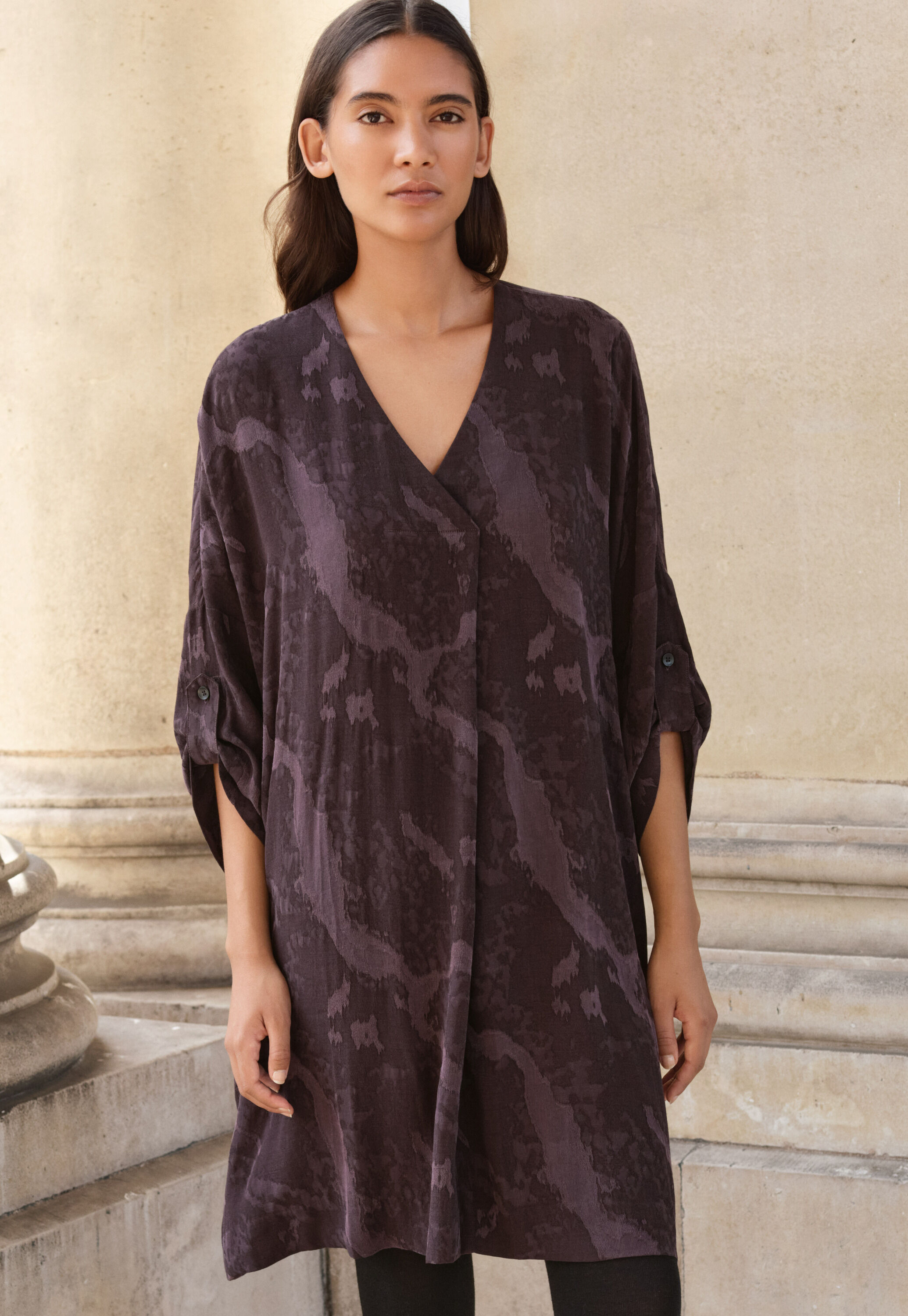 Zip-front cardigan