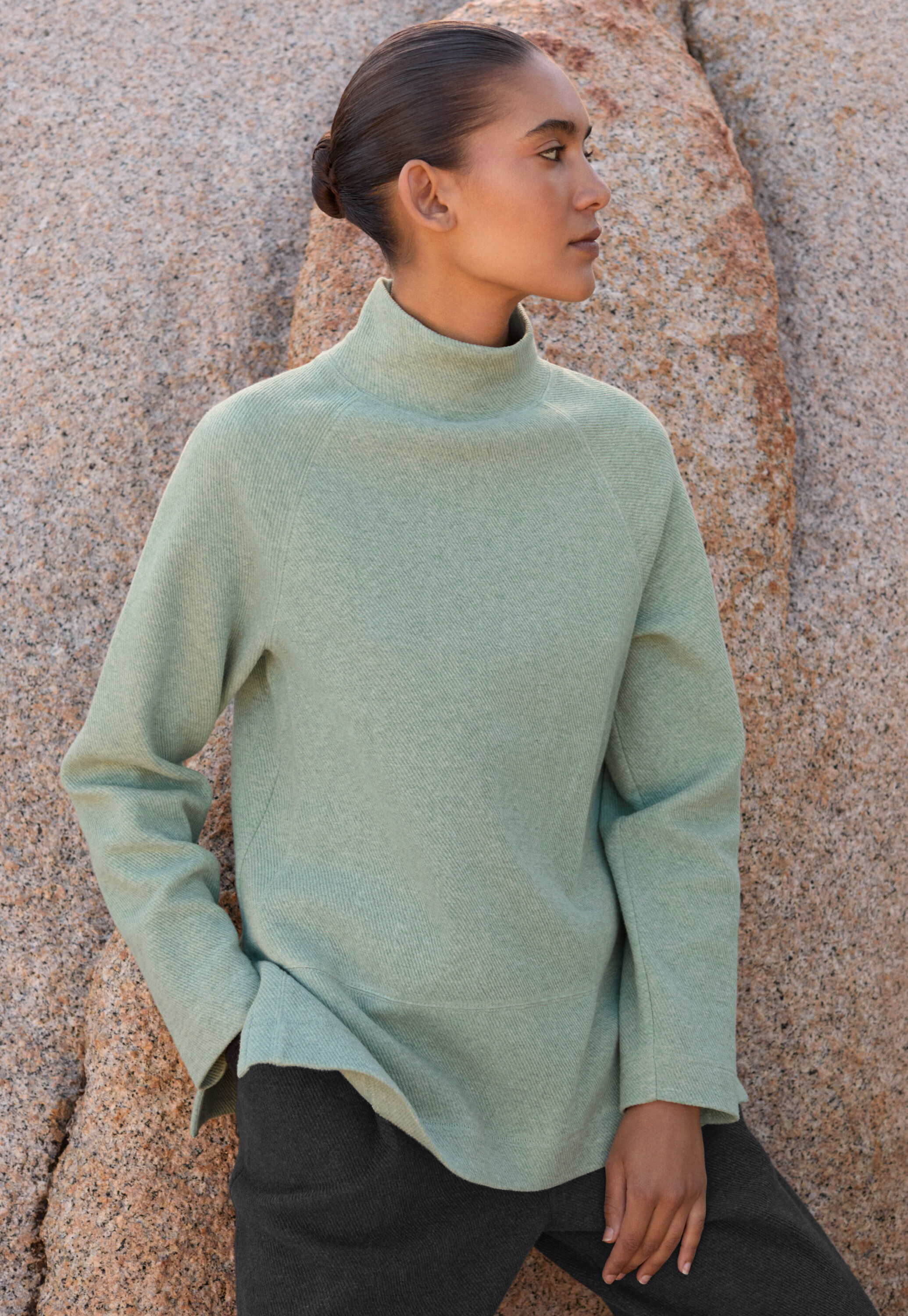 Button-shoulder top
