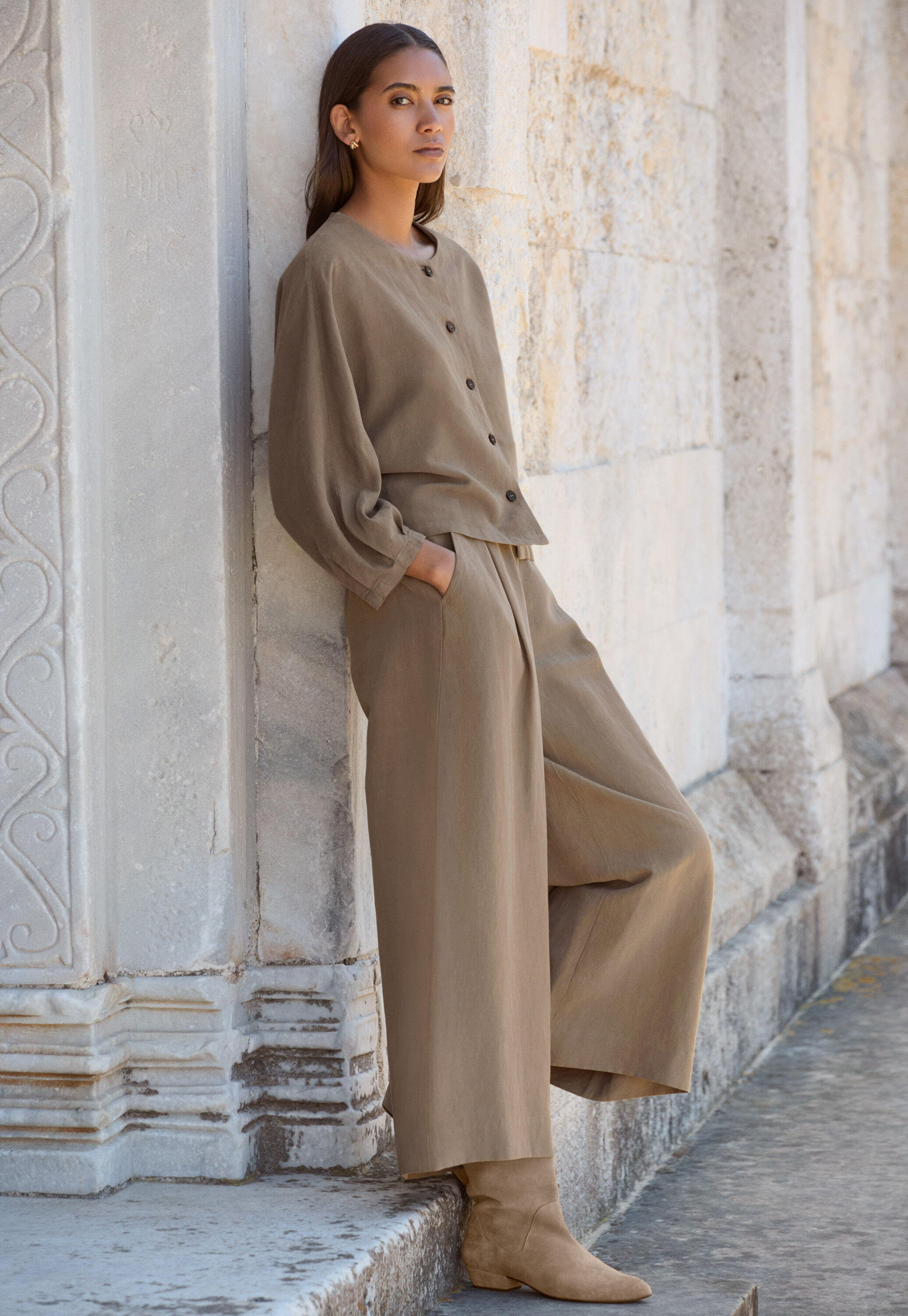 Edge-to-edge cardigan