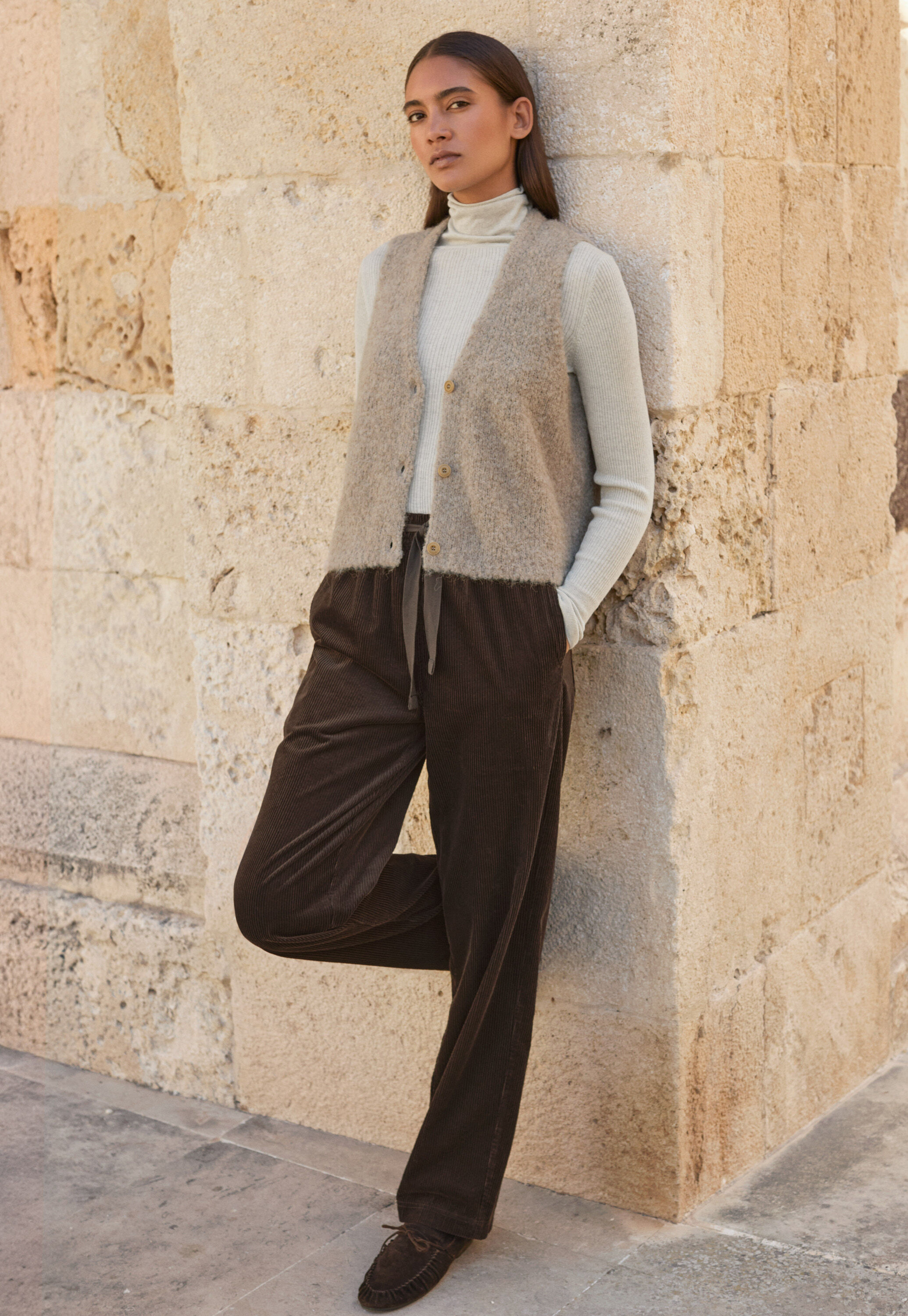 Button-through sweater